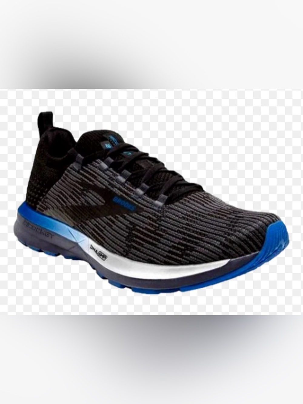 Brooks Ricochet 2 Men’s Running Shoes Grey Black Blue 12 D